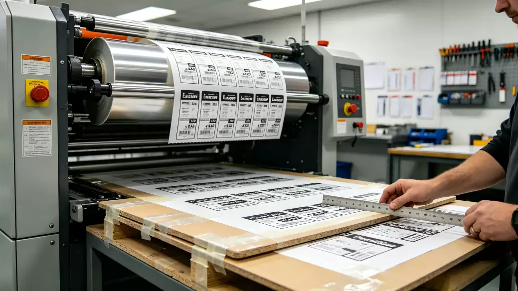 Posicionamento e fixa&ccedil;&atilde;o de placas flexogr&aacute;ficas